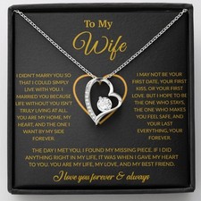 To My Wife Necklace, Gift For Wife, Anniversary Gift For Wife, Necklace For Wife