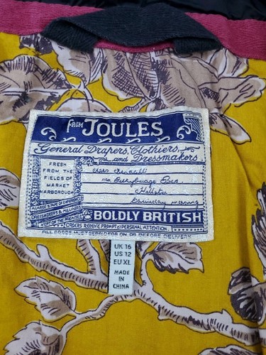 JOULES Black Quilted Gilet Size US12 Womens Full Zip Padded Vest Bodywarmer 4614 - Picture 16 of 23