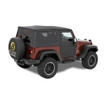 Bestop Front Full 2-Piece Soft Doors Black Twill for Wrangler JK 51798-17