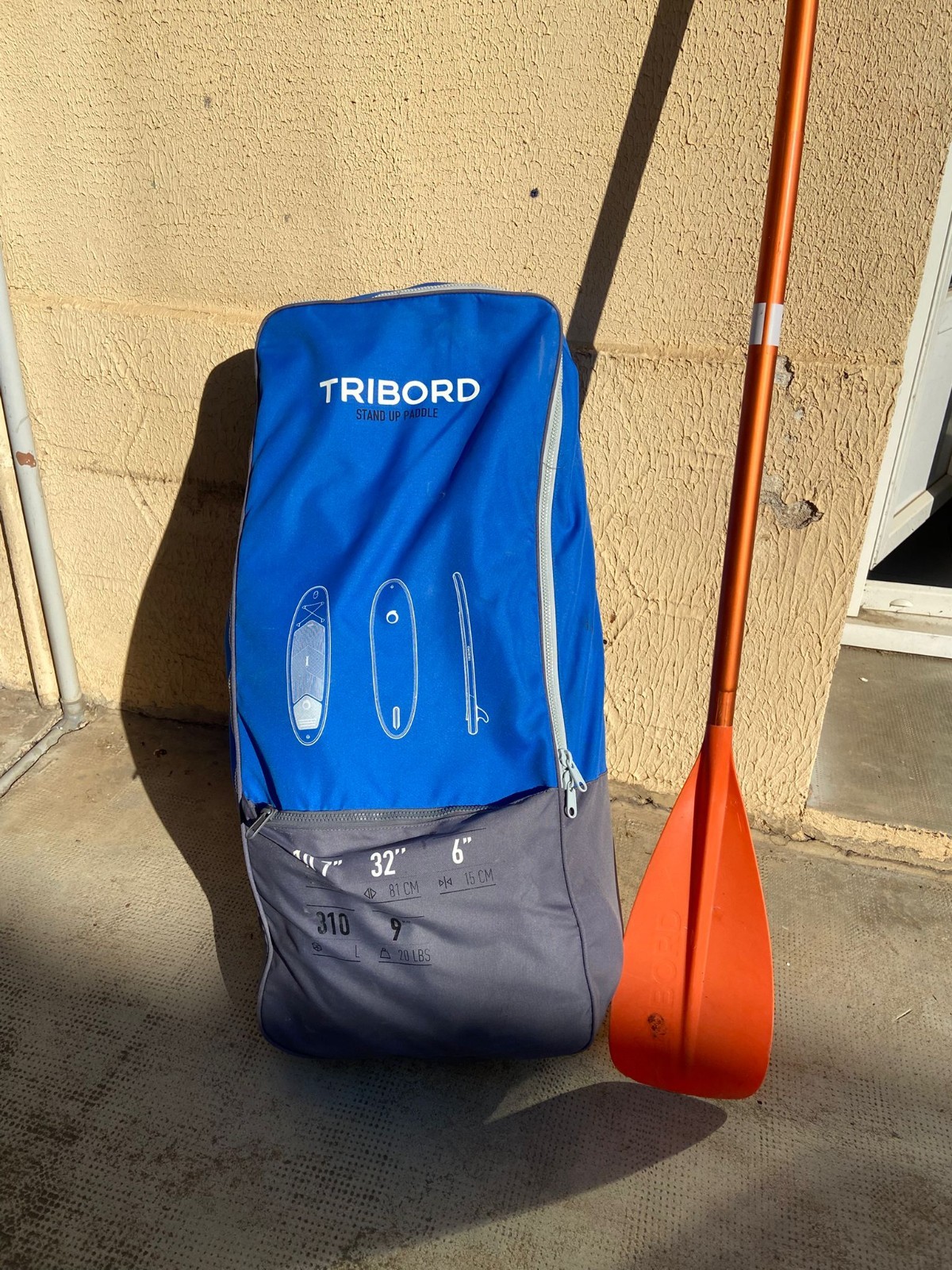 Paddle gonflable Tribord 10'7 idéal pour les balades en famille