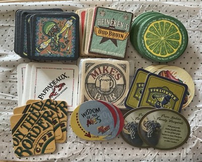 Large Lot Of Beer/Bar/Restaurant Coasters - Lot Of 79