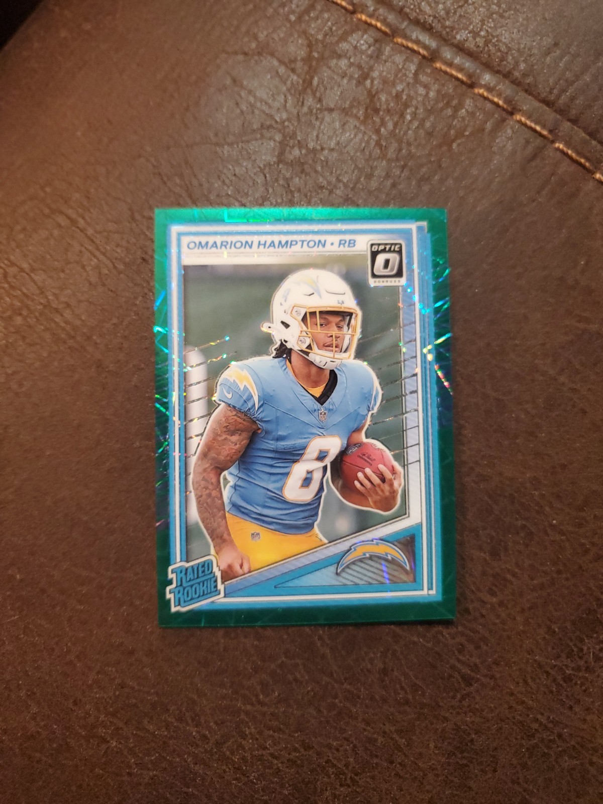 2025 Optic Omarion Hampton #212 Green Velocity Rated Rookie