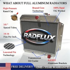 Radiator For Chevy Truck 3100 3200 3400 3500 3600 3800 1955-1959 58 3.8l 4.6l At