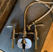 High End Chrome Kitchen Bridge Sink Faucet