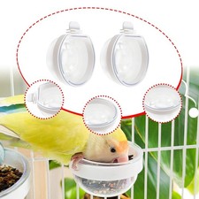 Parrot Feeder Bird Feeder Detachable Waterer Cup Transparent Acrylic Water