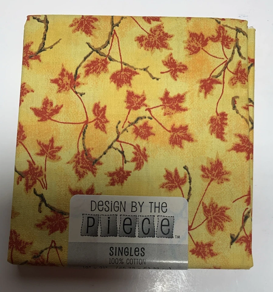 5 Design By The Piece Fat Quarters Green, Blue, Yellow 18 x 21 Hancock's Cottons - Image 4 of 4