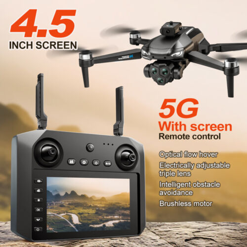 4.5" Remote Control Screen Four Way Obstacle Avoidance Camera Drone Toy Aircraft - Imagen 2 de 24