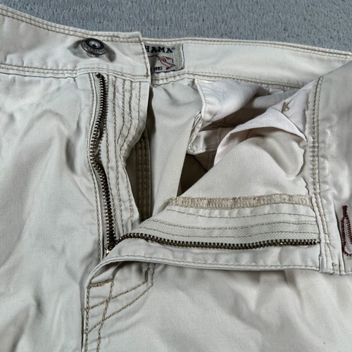 Tommy Bahama pantaloncino denim uomo taglia 38 bianco cargo tasche utility 10" cuciture interne - Foto 6 di 11