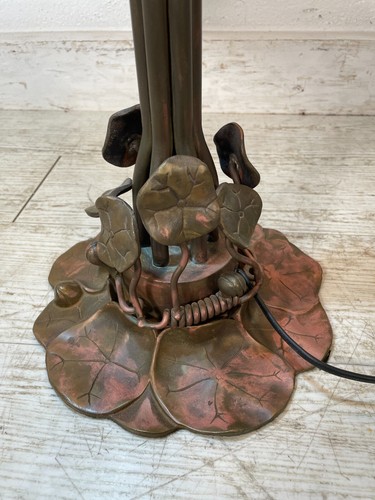 GRANDE LAMPADA TIFFANY TRONCHETTO 72 cm PRIMI 900 LIBELLULE SCRIVANIA TABLE LAMP - Picture 11 of 19