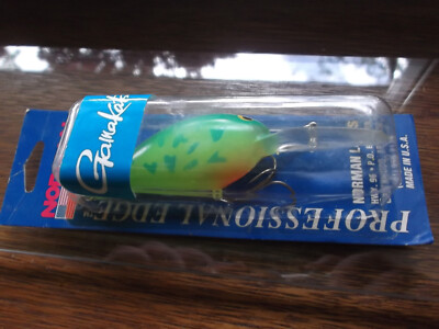Older USA Made Bill Norman Deep Little N 12 Footer  Chartreuse Blue Coachdog
