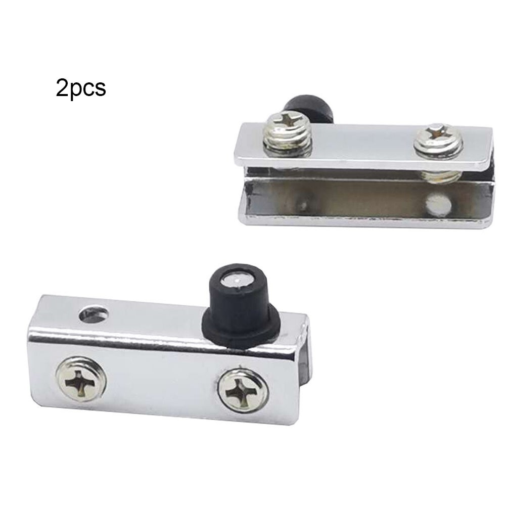 Door Clips Hardware Black Durable Glass Clip Home Improvement