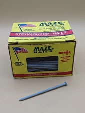 5# Box MAZE STORMGUARD POLE BARN NAILS 4.5" 30d "Oil Quench Hardened" Ring Shank