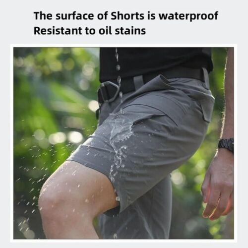 Waterproof Men Sports Shorts Plus Size Climbing Pants Fishing - Picture 6 of 43