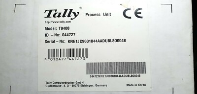TALLY T9408 PROCESS UNIT ID No 044727 SCHWARZ TONER + TROMMEL ORIGINAL VERSIEGELT