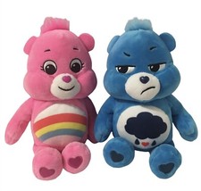 Care Bears Plush LOT OF 2 Cheer  Grumpy 10  EUC Clean and Soft