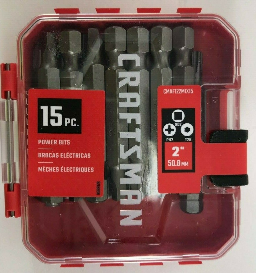 CRAFTSMAN CMAF122MIX15 15-Piece 2-in Steel Hex Shank