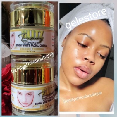 2pcs Jar Sale! Glitzluxury  Snow White Facial Cream 50g X 2.  Vit.C,SPF40  