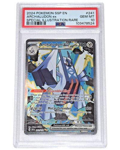 Pokémon Surging Sparks ~ ARCHALUDON ex ~ PSA 10 ~ Special Illustration Rare 241