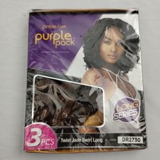 Outre Purple Pack Long Series 3PCS Twist Jade Swirl Long 1B DR2730 100 Human