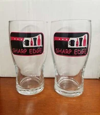 Sharp Edge Pint Beer Glasses Set of 2