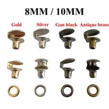 8/10mm Climbing Repair Buckle Hook Boot Hook Lace Fittings With Rivets Camp Hike