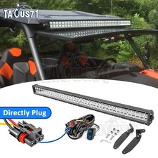FlipUp Windshield 42" LED Light Bar Mount Fit Polaris General 1000 pulse bus bar