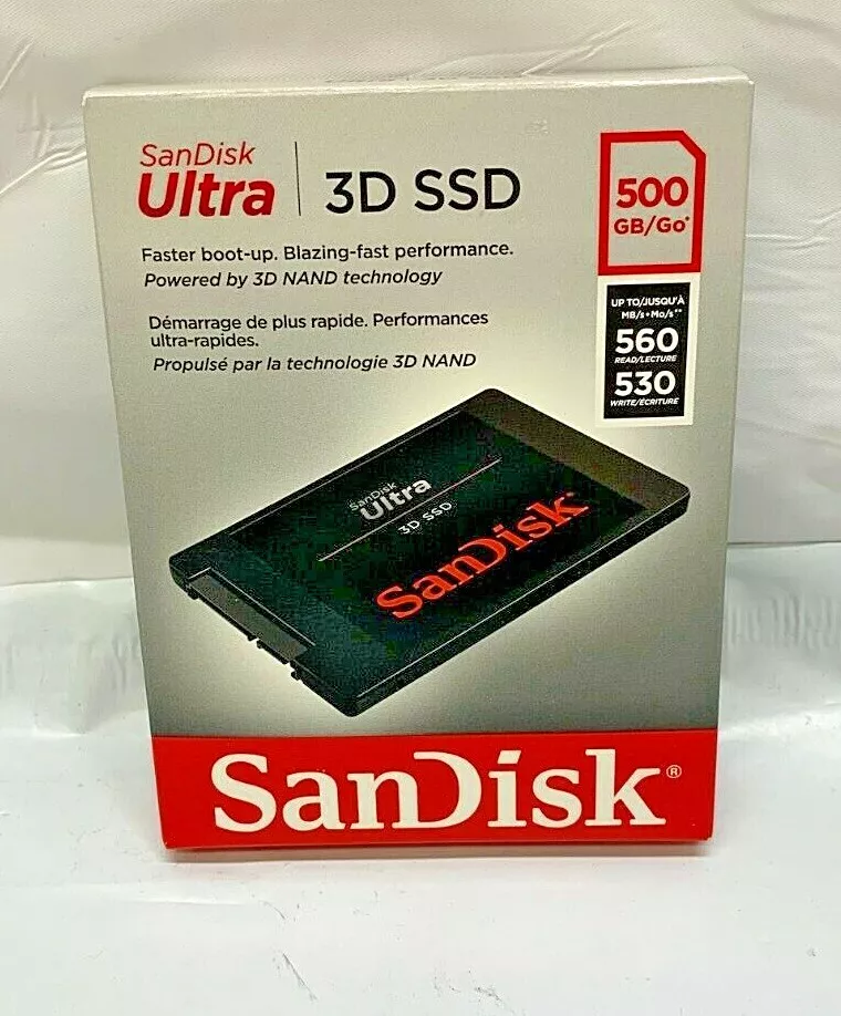 SanDisk 500GB 3D SATA III 2.5 Internal SSD NEW 696231947162