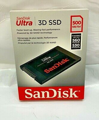 sandisk SanDisk Ultra 3D SSD 500Go SANDISK SDSSDH3-500G-G25 Pas