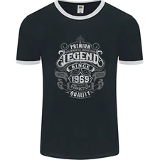 Premium Legend 56th Birthday 1969 Mens Ringer T-Shirt FotL