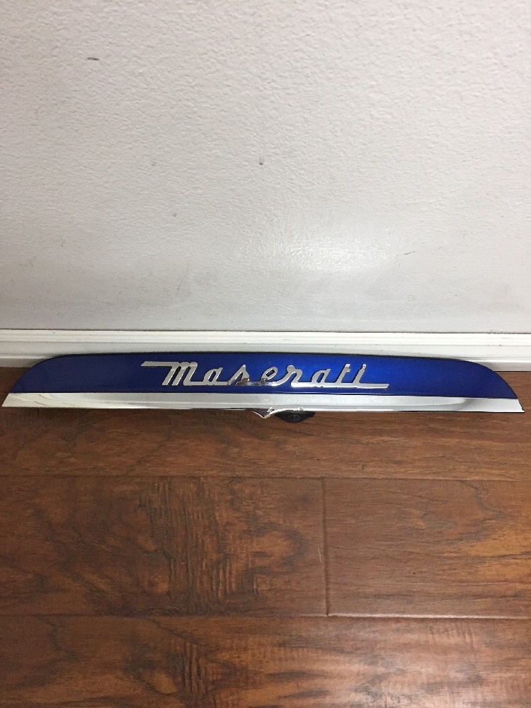 2015 Maserati Ghibli M157 Trunk Lid Trim Panel Chrome Moulding Blue 2014-2017