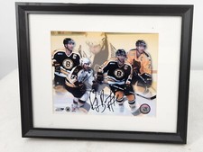 Boston Bruins Ray Bourque Autographed 20th Anniversary Framed Poster Hockey
