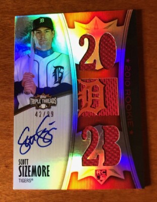 2010 Topps Triple Threads #141 Scott Sizemore 42/99  Detroit Tigers