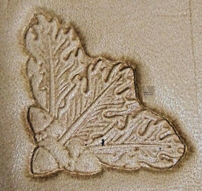 CRAFTOOL - TANDY LEATHER 3D STAMP - 8536 - OAK LEAF CORNER  - 8536-00 - NEW