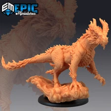 Qilin Pose C by Epic Miniatures Monster RPG D&D Pathfinder 3D Print Dragon Horse