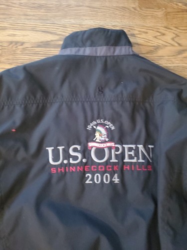 Men's Vintage 2004 U.S. Open Shinnecock Hills Black Gear For Sports Jacket Sz L - Picture 2 of 6
