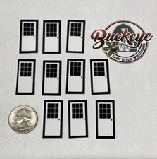 dcp Farm custom Machine Shed 1/64 white door with window (10) stickers
