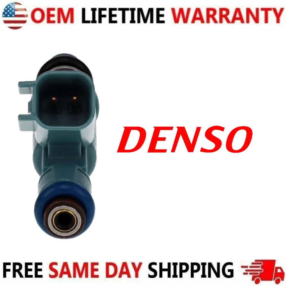 Inyectores de combustible DENSO x6 GENUINOS mejor actualización para Lincoln LS 2003 2004 2005 3,0 L Foto 4 de 4