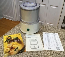 KRUPS La Glaciere Automatic Ice Cream Maker Model 337-Used Once