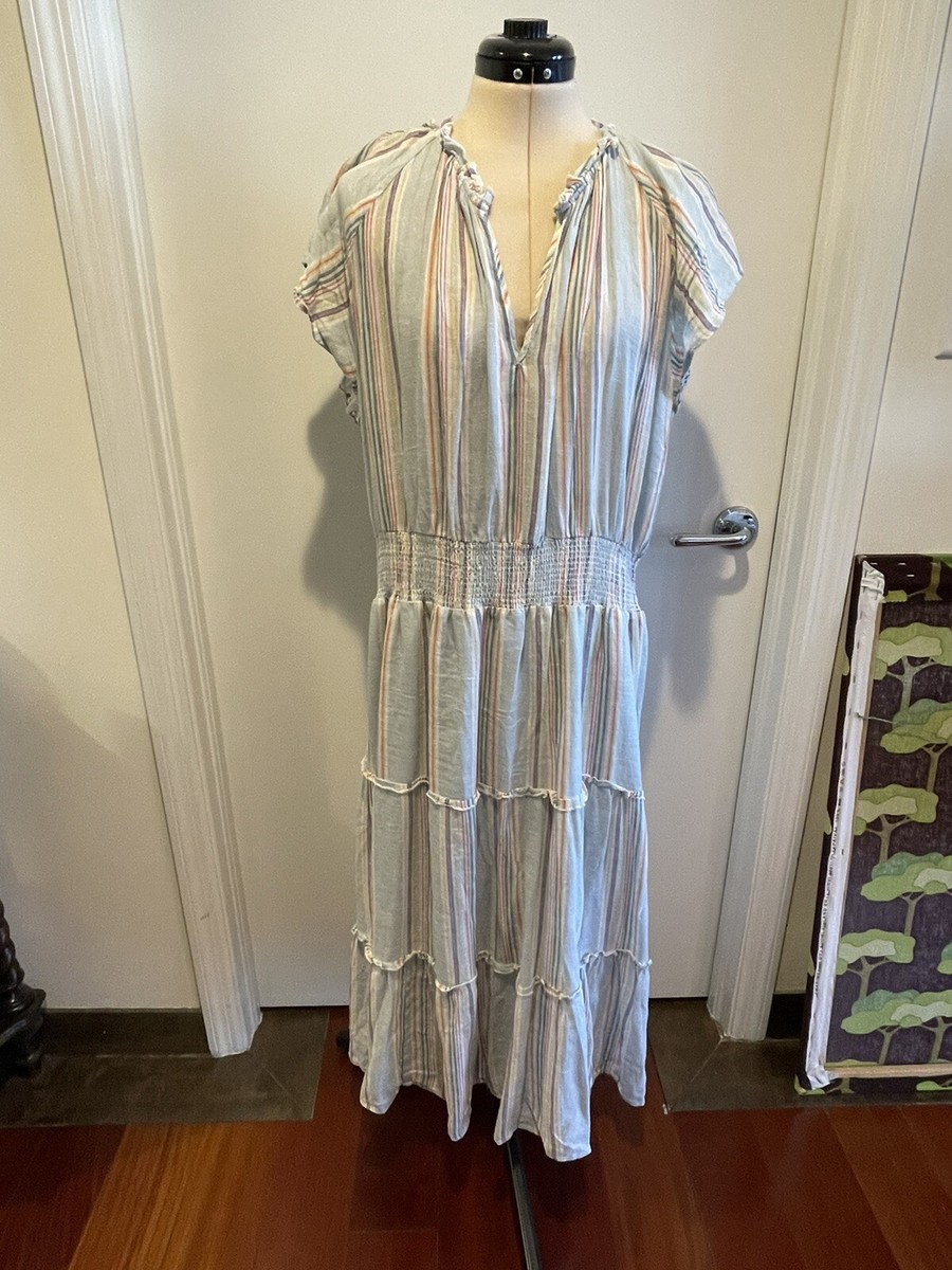 Rails Amelia Dress Size XL Linen Blend Sag Harbour Stripe | eBay
