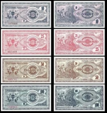 Macedonia 4 Pcs Set 10 25 50 100 Denar 1992, UNC, P 1 2 3 4