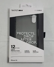 EvoCheck Tech21 Slim Phone Case for Apple iPhone XR Smoke Black (SUPM51109) NEW