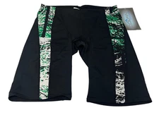 Dolfin Jammers - Black and Green Size 32 SHORTS NEW TAGS NWT White MENS BOYS