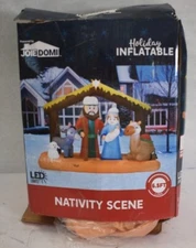 Joiedomi Christmas Inflatable Illuminated 6.5 ft Nativity Scene Indoor Outdoor