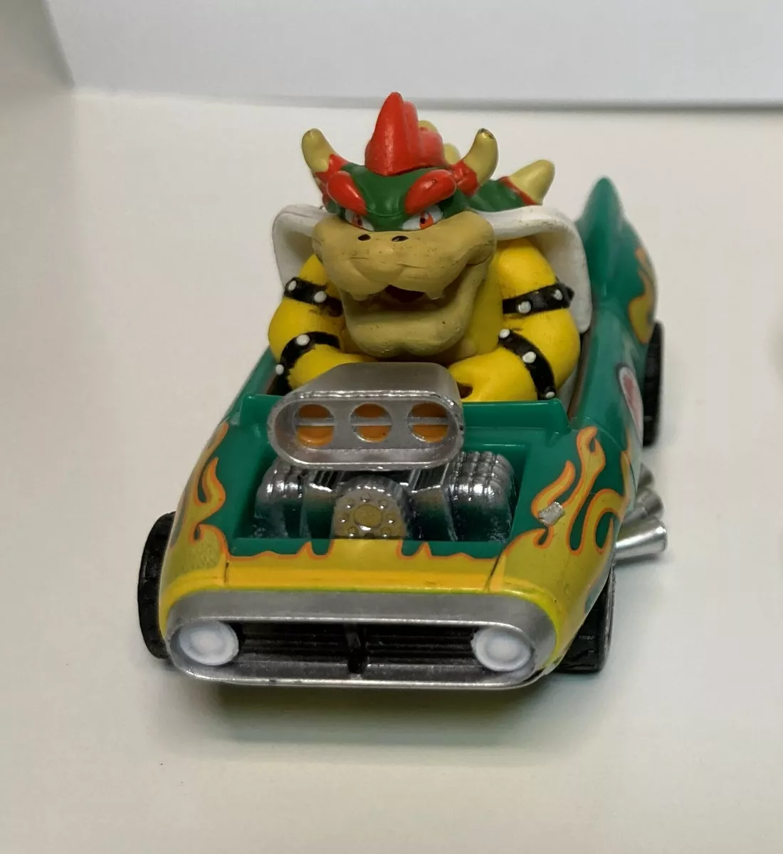 2pcs Super Mario Racing Kart Figure Model Bowser Mushroom Kawaii Cars Toys  - Railed/motor/cars/bicycles - AliExpress