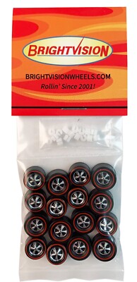 Redline Conversion Kit 16 Hot Swap Bearings-16 Deep Dish Wheels-8 Medium+8 Large