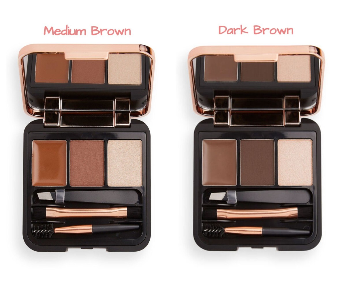 Makeup Revolution Brow Sculpt Kit Brow Gel, Powder Highlighter