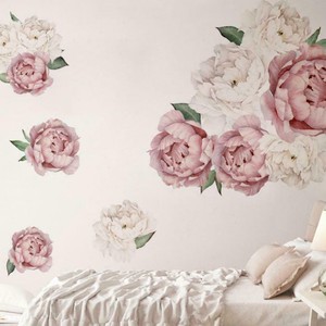 rose themed baby nursery