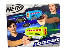 Nerf LaserStrike Lazer Tag 2 Pack Blaster Set Unique Modes 300 ft Range