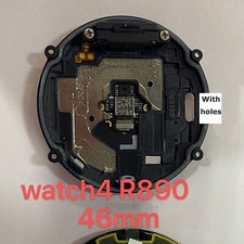 Rear Cover Back Glass Heart Rate Sensors Parts for Samsung Watch 4 R890R895 46mm