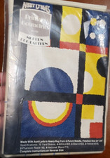 Aunt Lydia Rug Canvas Pattern Primary Geometric Modern Art Punch Needle Kit